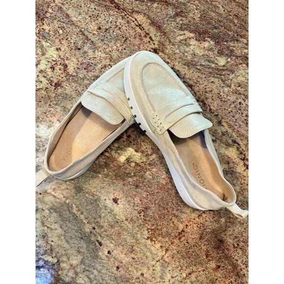 VIONIC Chantel Penny Loafer Women's 9.5 W Sand Suede Slip-On Sneaker RT$130 - Picture 2 of 12
